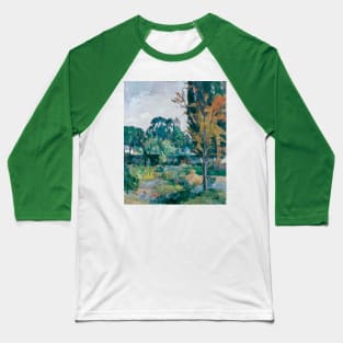 Landscape With Tower by Paul Cezanne Baseball T-Shirt